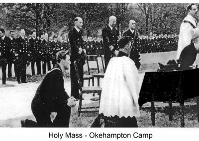 Holy Mass at Okehampton Camp. Image Courtesy of the Museum of Dartmoor Life.