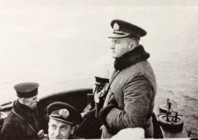 Stanislaw acting as navigation officer on ORP Jastrzab November 1941