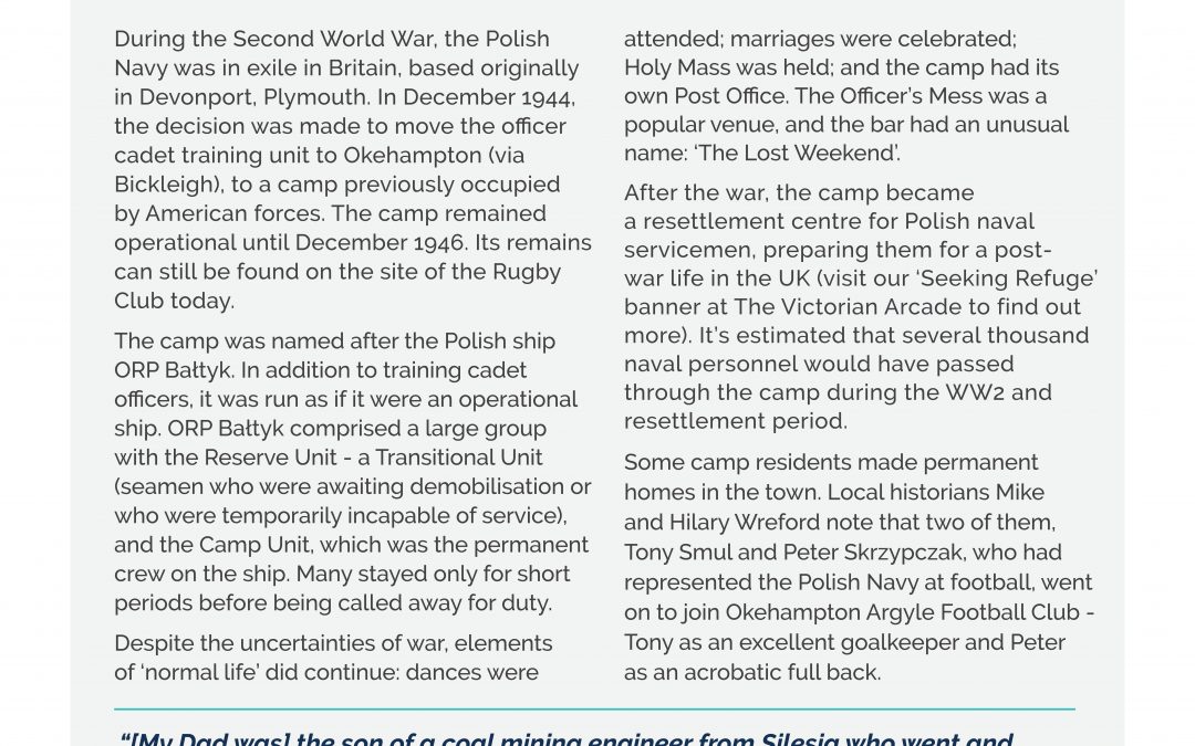 Hosting a Navy in Exile: The Case of the Polish Camp (Banner created for Exhibition – October 2020)
