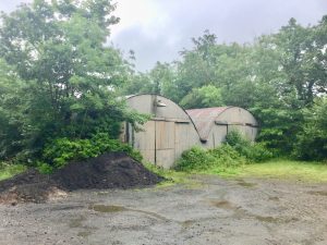 The remaining Nissen huts, as they stand today